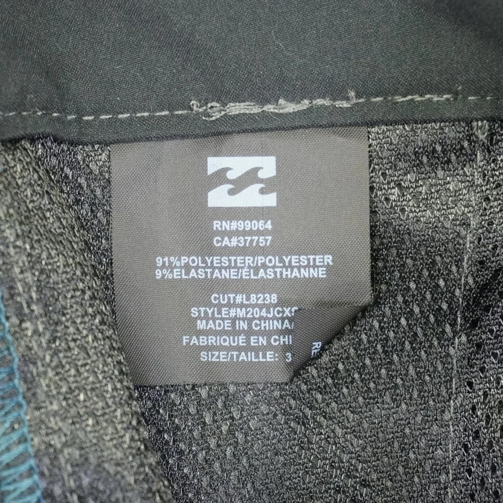 NEW Billabong Hybrid Shorts Mens 36 Grey Submersibles Crossfire X Stretch Plaid - Picture 5 of 10